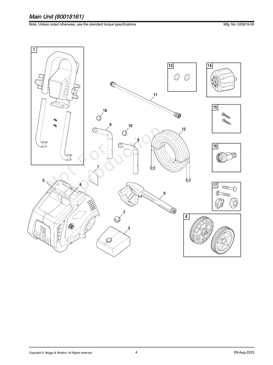 BRIGGS AND STRATTON, 020619-00, IPL.4